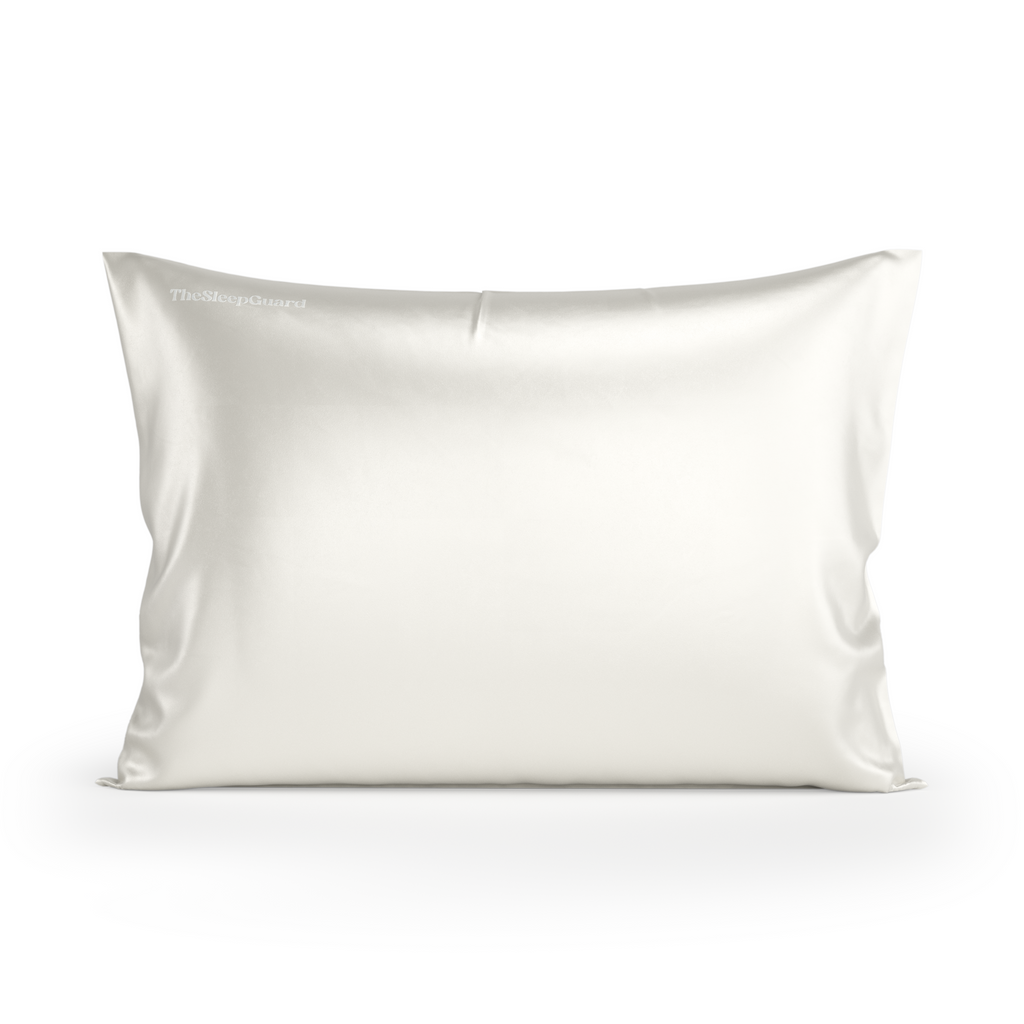 100% Mulberry Silk Pillowcase [22 Momme, 6A Grade] - Ivory White, Queen Size