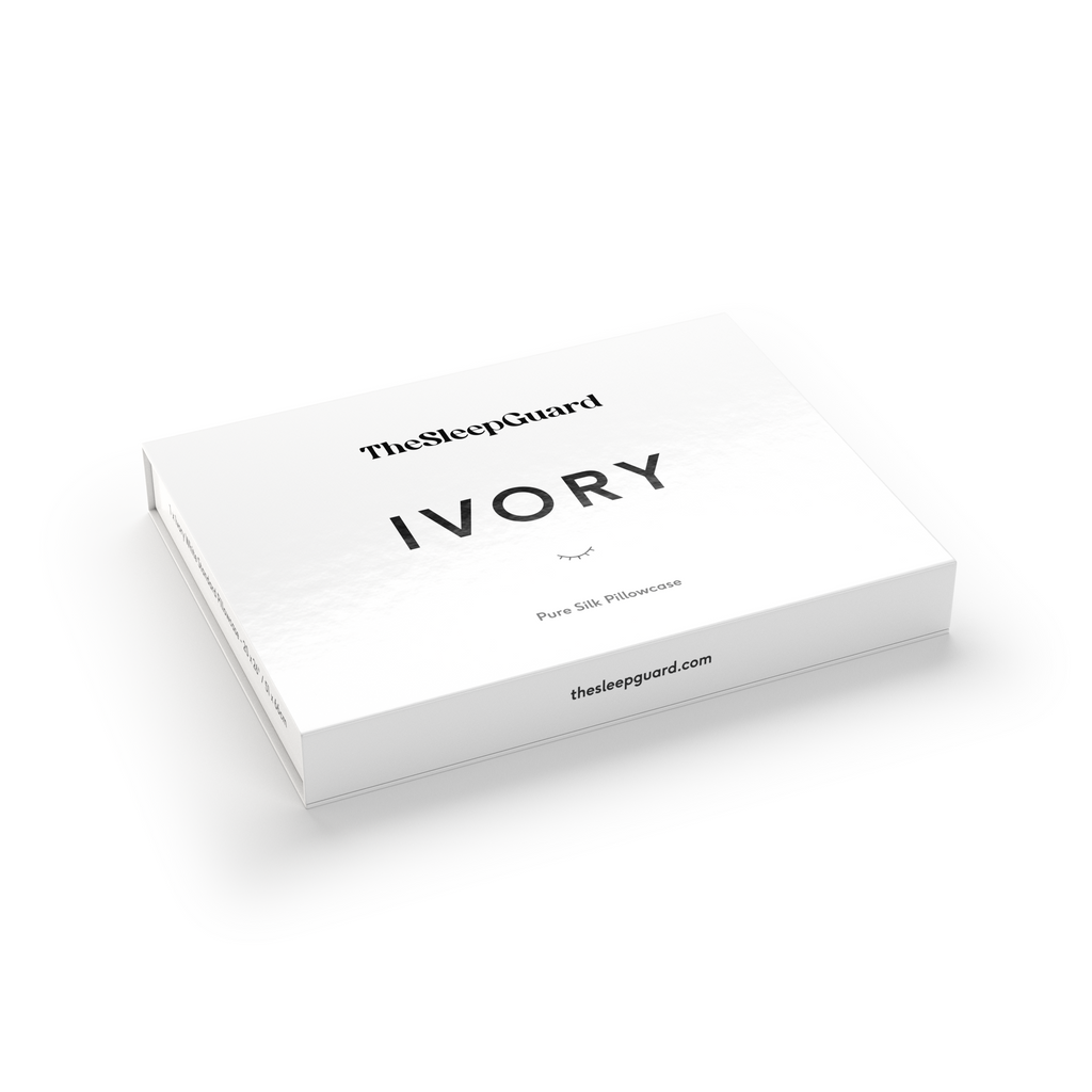 100% Mulberry Silk Pillowcase [22 Momme, 6A Grade] - Ivory White, Standard Size